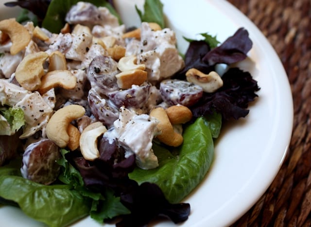 Versatile Cashew Chicken Salad with Grapes: Serve on Croissants, Wraps or Greens
